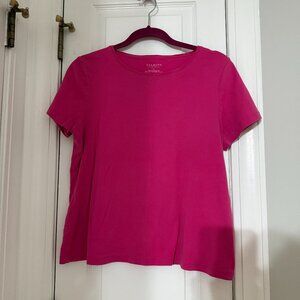 Dark Pink Scoopneck Talbot's Tee